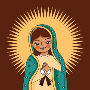 Virgen de Guadalupe caricatura