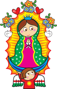Virgen de Guadalupe caricatura